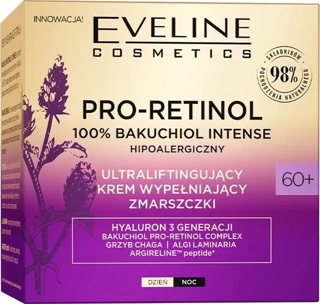 Eveline Pro-Retinol 100% Bakuchiol Intense KREM DO TWARZY 60+