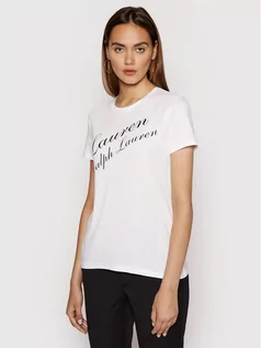 Koszulki i topy damskie - Ralph Lauren Lauren T-Shirt Ssl 200837703001 Biały Regular Fit - grafika 1