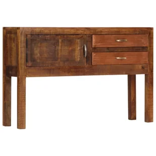 vidaXL vidaXL Szafka, 118 x 30 x 75 cm, lite drewno mango - Szafki do salonu - miniaturka - grafika 9