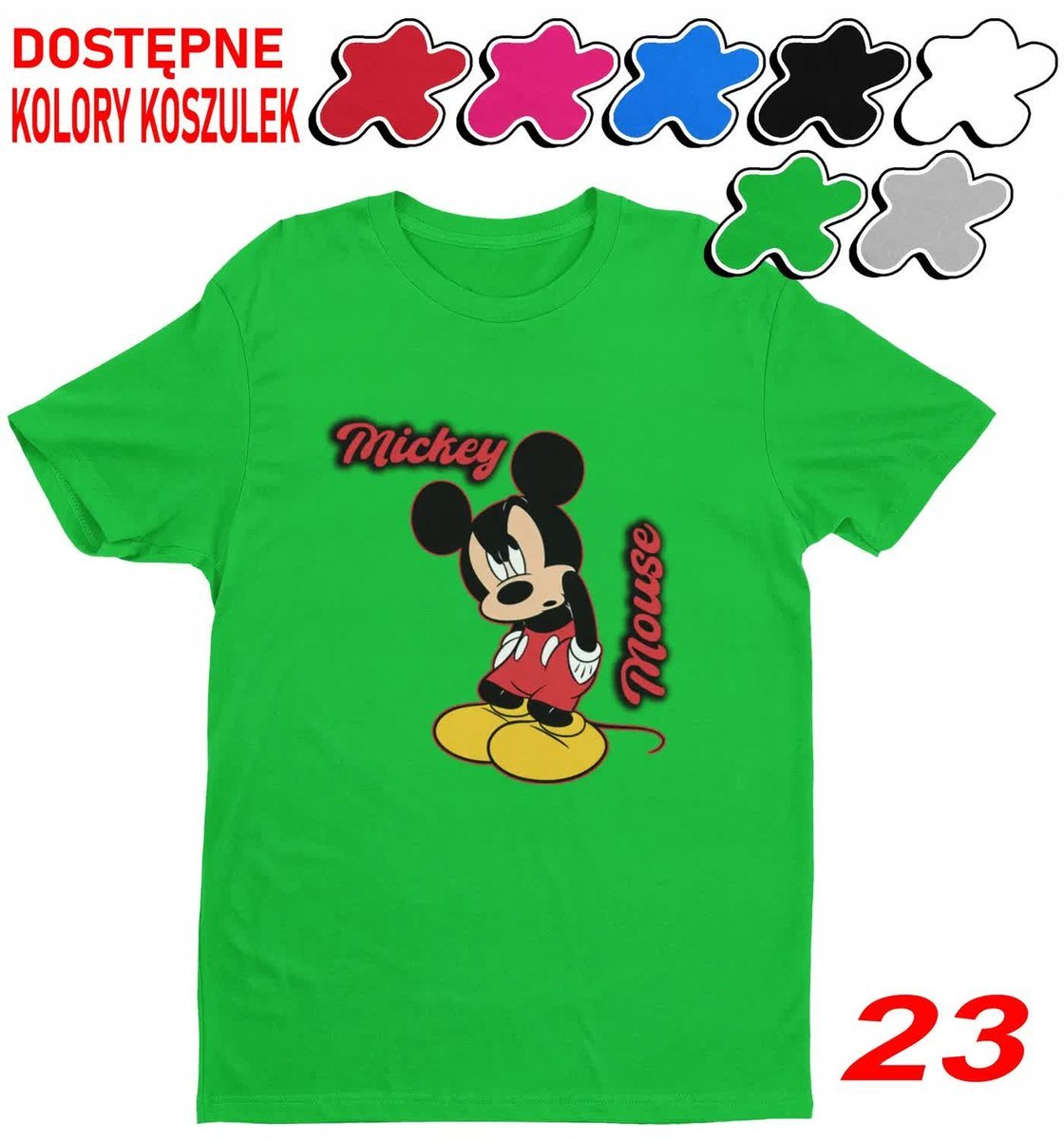Dziecięca Koszulka Z Nadrukiem D.Wybór Myszka Miki I Przyjaciele -M 134-140