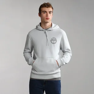 B-BOLLO H SUM H97 LIGHT GREY SOLI - Bluzy męskie - miniaturka - grafika 1