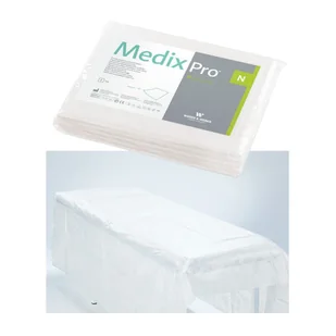 Prześcieradło jednorazowe 160cm x 210cm białe 20g MedixPro 5szt - Kosmetyczne akcesoria jednorazowe - miniaturka - grafika 1