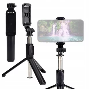 Kijek do selfie / tripod z pilotem Bizon Accessories Selfie Simple, czarny - Selfie stick - miniaturka - grafika 1
