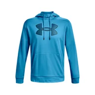 Bluzy męskie - Męska Bluza UNDER ARMOUR UA ARMOUR FLEECE BIG LOGO HD 1373352-419 – Niebieski - miniaturka - grafika 1