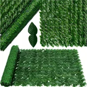 Sztuczne kwiaty - SZTUCZNY BLUSZCZ ŻYWOPŁOT NA ŚCIANE 0,5x3m ZIELONA ŚCIANA SIATKA CIENIUJĄCA - miniaturka - grafika 1