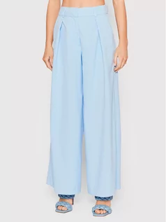 Spodnie damskie - Selected Femme Spodnie materiałowe Charlotte 16083625 Niebieski Regular Fit - grafika 1