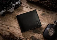 Portfele - Rovicky Skórzany portfel męski bez zapięcia zewnętrznego - Rovicky NoSize - miniaturka - grafika 1