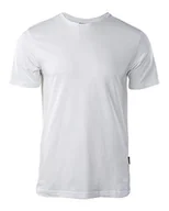 Koszulki męskie - HI-TEC Męski zwykły T-shirt, biały, L - miniaturka - grafika 1
