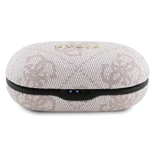 Guess słuchawki Bluetooth GUTWSP4EGP TWS + stacja dokująca ENC różowy/pink 4G Metal - Słuchawki - miniaturka - grafika 7