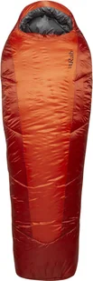 Rab Rab Solar Eco 4 Sleeping Bag Regular, czerwony Left Zipper 2022 Śpiwory QSS-07-FCR-REG-LZ - Śpiwory - miniaturka - grafika 1