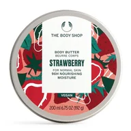 Balsamy i kremy do ciała - The Body Shop, Wegańskie Masło Do Ciała, Truskawka, 200ml - miniaturka - grafika 1