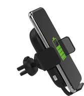 Ładowarki samochodowe - PLATINET CAR HOLDER UCHWYT SAMOCHODOWY WIRELESS SMARTPHONE CHARGER + CAR CHARGER ŁADOWARKA SAMOCHODOWA CABLE KABEL SET [44795] TE - miniaturka - grafika 1