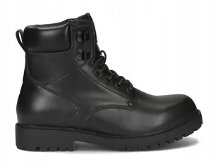 Buty męskie zimowe Big Star skórzane ocieplane Trapery OO174627 45 - Buty trekkingowe męskie - miniaturka - grafika 1