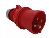 Gniazdka elektryczne - WTYCZKA PRZENOŚNA CZERWONA 014-6 PCE ELECTRIC - miniaturka - grafika 1