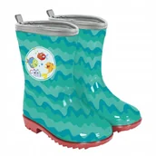 Kalosze damskie - Kalosze odblaskowe świecące zielone dziecięce gumowce gumiaki 24/25 Perlett - miniaturka - grafika 1