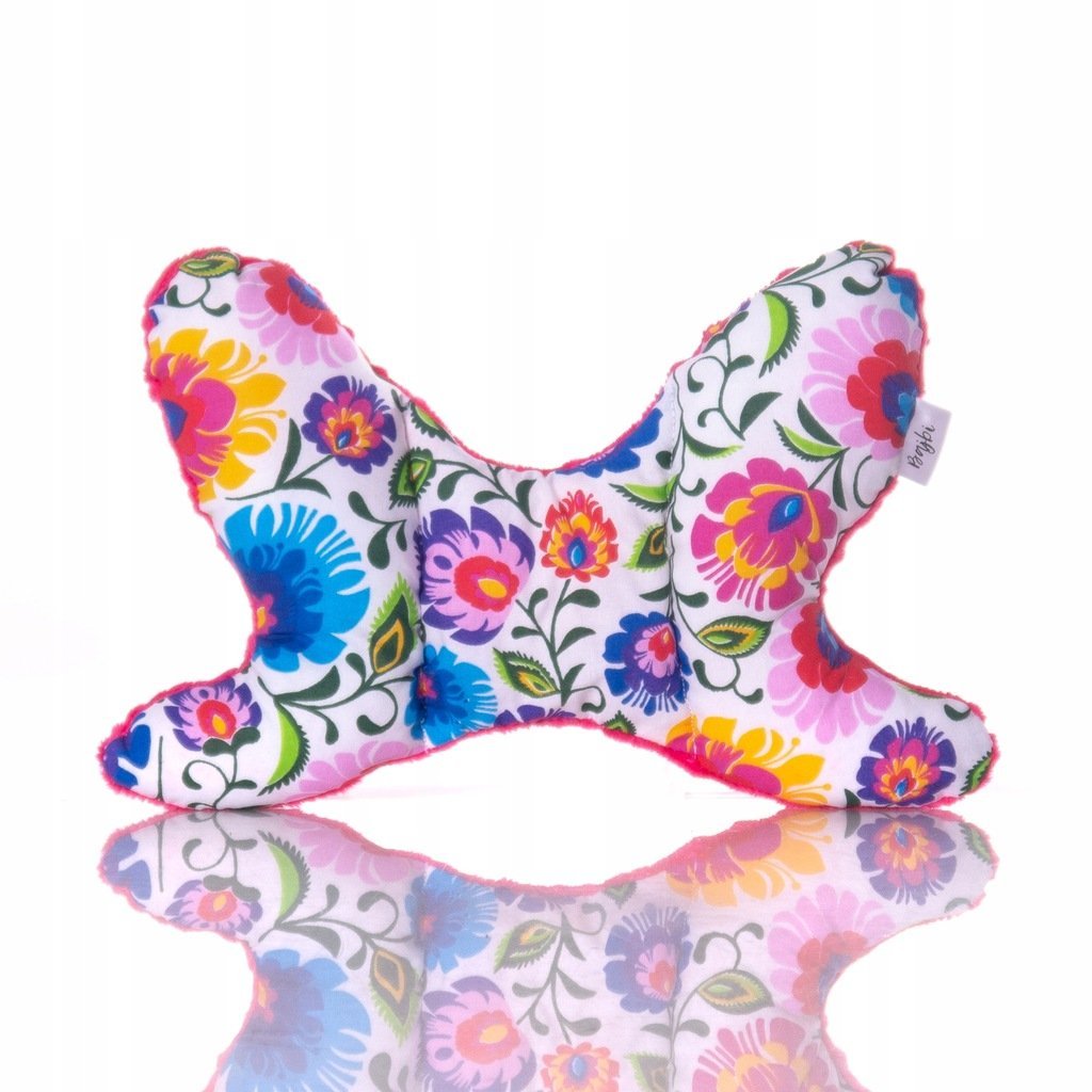 Poduszka Podróżna Motylek Antywstrząsowy Minky