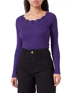ICHI Sweter damski IHMOPAZ LS2, 193750/Violet Indigo, S - Swetry damskie - miniaturka - grafika 1