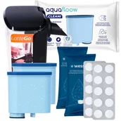 Pojemniki kuchenne - Pojemnik zbiornik na mleko Philips Saeco LatteGo filtr wody tabletki zestaw - miniaturka - grafika 1