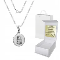 Biżuteria dla dzieci - Łańcuszek srebrny pr. 925 Splot PANCERKA Diamentowana 45 cm x 4.5 mm - miniaturka - grafika 1