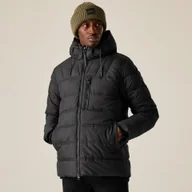 Kurtki i kamizelki sportowe męskie - Regatta Kurtka męska zimowa ocieplana Leeshaw Czarny, Rozmiar: 3XL - miniaturka - grafika 1