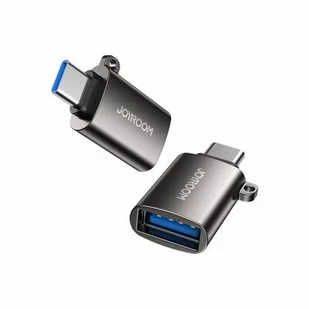 Joyroom Joyroom adapter przejściówka USB 3.2 Gen 1 (męski) - USB Typ C (żeński) czarny (S-H151 Black) S-H151 Black - Ładowarki do telefonów - miniaturka - grafika 2