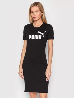 Sukienki - Puma Sukienka codzienna 848349 Czarny Slim Fit - grafika 1