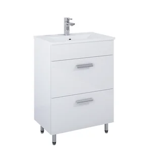 Zestaw szafka z umywalką Iga 60 cm biała - Szafki łazienkowe - miniaturka - grafika 1