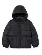 Kurtki i płaszcze dla chłopców - Tommy Hilfiger Płaszcz puchowy chłopięcy, Czarny, 12 miesi?cy - miniaturka - grafika 1
