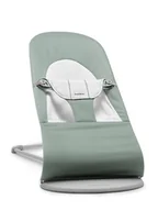Leżaczki i huśtawki - Babybjorn, Leżaczek Balance Soft Cotton/Jersey, Jasnoszałwiowy/Szary - miniaturka - grafika 1