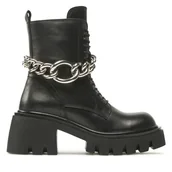 Botki damskie - Trapery Badura 8099 Czarny - miniaturka - grafika 1