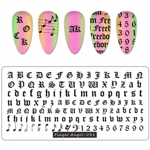 Blaszka Płytka do Stempli do zdobienia Paznokci - Ozdoby do paznokci - miniaturka - grafika 31