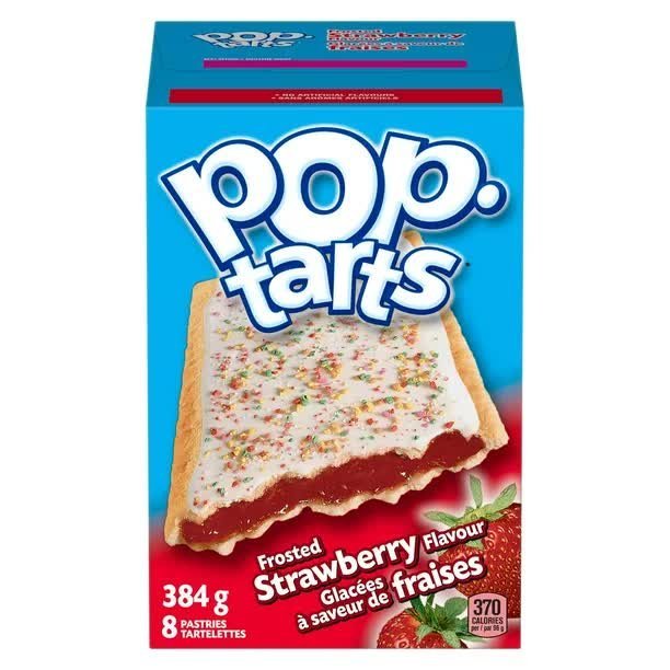 Pop Tarts Frosted Strawberry 8 Pack 384 g