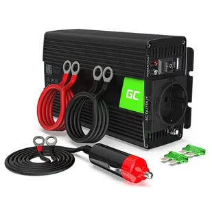 Green Cell Przetwornica Samochodowa Green Cell  24V do 230V, 300W/600W Pełna Sinusoida GREEN CELL INV14 INV14 - Przetwornice samochodowe - miniaturka - grafika 1