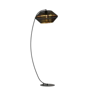 Lampa podłogowa MALIA LP E27 - czarny/złoty - Lampy stojące - miniaturka - grafika 1