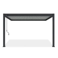 Kratki i pergole - Przyścienna pergola ELEGANCE WALL 3x4 Anthracite/Light Grey - Gutroof - miniaturka - grafika 1