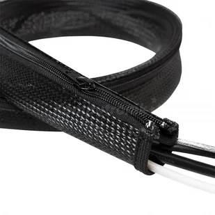 LogiLink elastyczny 2.0m x 30 mm czarny - Maskownice do kabli - miniaturka - grafika 1