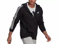 Bluzy męskie - Bluza Męska Adidas 3-Stripes Gk9051 Zasuwana S - miniaturka - grafika 1