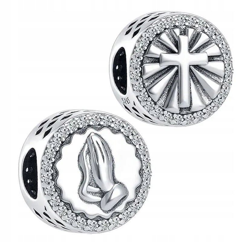 Charms Zawieszka Charms Krzyż Modlitwa Charmsy Trusky