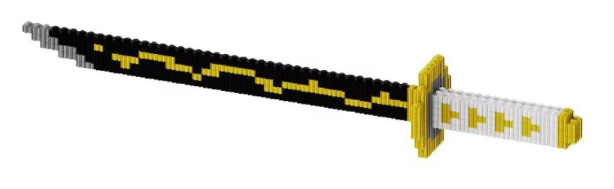 Klocki Konstrukcyjne Miecz Samuraja Samurajski Katana Prezent Dla Chłopca 480 Elementów