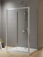 Kabiny prysznicowe - New Trendy Kabina prostokątna przyścienna 120x90x90 cm profile chrom K-5142 New Varia - miniaturka - grafika 1