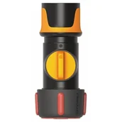 Inne akcesoria do nawadniania - Fiskars Szybkozłącze z Zaworem Regulacyjnym ON/OFF 19 mm 3/4" Fiskars 1027087 1027087 - miniaturka - grafika 1