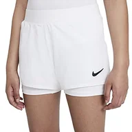 Spodenki damskie - NIKE Dziewczęce G NKCT DF VCTRY SHRT szorty, białe/czarne, M - miniaturka - grafika 1