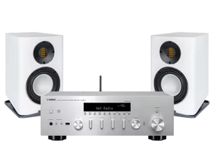 Yamaha R-N602 srebrny + CARINA BS243.4 biały - Zestawy stereo - miniaturka - grafika 1