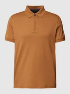Koszulki męskie - Koszulka polo o kroju slim fit z krótkim zamkiem błyskawicznym - miniaturka - grafika 1