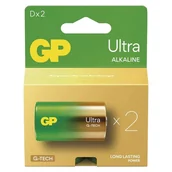 Baterie i akcesoria - Bateria alkaliczna, D (LR20), ogniwo typ D, 1.5V, GP, blistr, 2-pack, Ultra - miniaturka - grafika 1