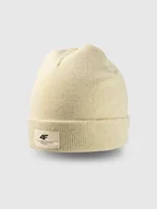 Czapki męskie - 4F Czapka zimowa uniseks - biała Uniwersalny - miniaturka - grafika 1