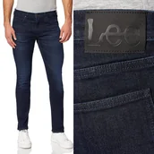 Spodnie męskie - Lee Luke Slim Dark Park Granatowe Rurki W30 L32 - miniaturka - grafika 1