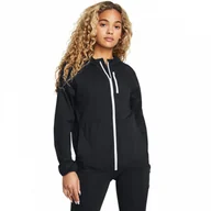 Kurtki damskie - Damska kurtka do biegania Under Armour Launch Lightweight Jacket - czarna - miniaturka - grafika 1