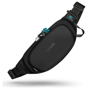 Nerka Pacsafe ECO waist pack Kolor: czarny/niebieski - Akcesoria turystyczne - miniaturka - grafika 1