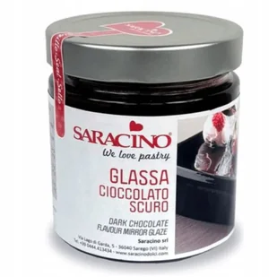 Ciemno-czekoladowa glazura lustrzana Dark Chocolate Mirror Glaze Saracino - Dodatki do ciast w proszku - miniaturka - grafika 1